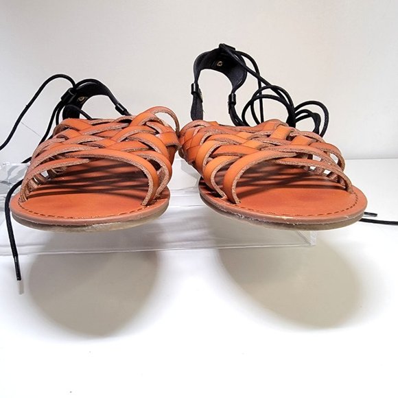 AMERICAN EAGLE Gladiator Sandals Lace Up Ankle - Picture 5 of 6